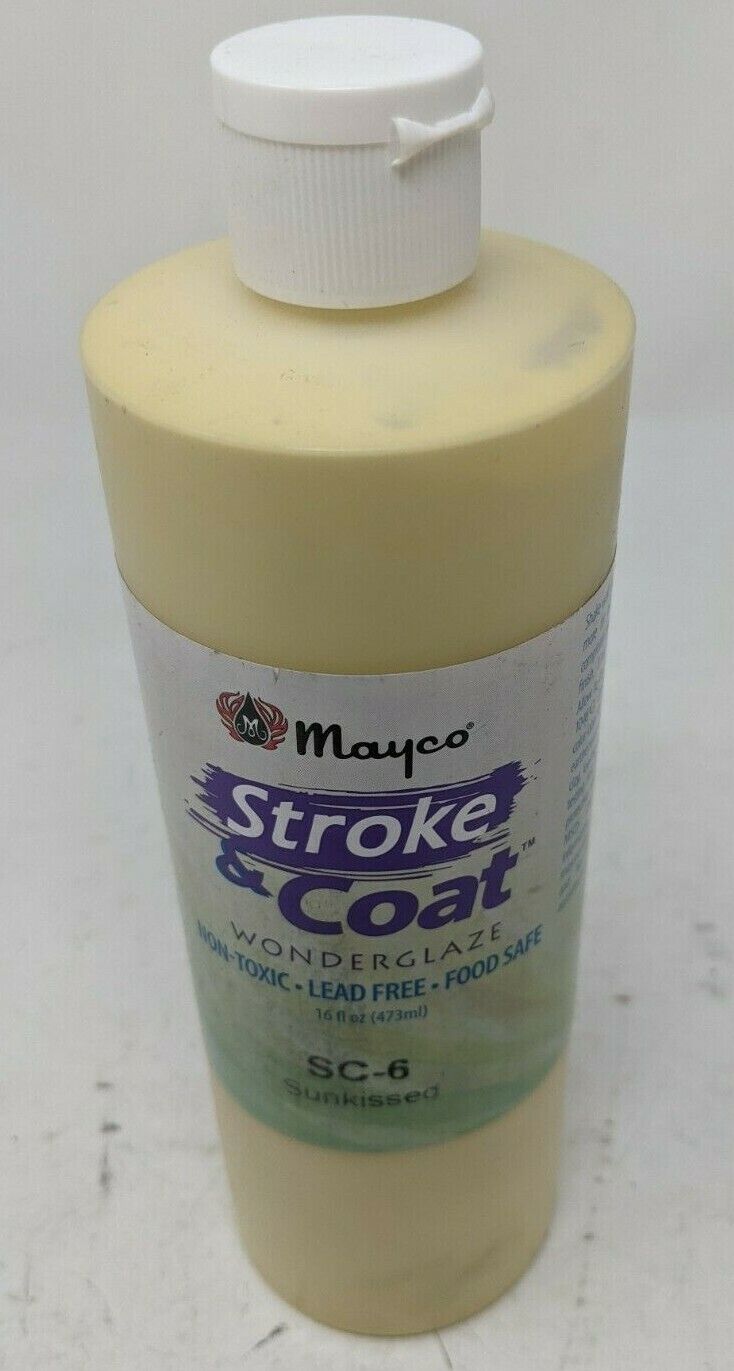 Mayco Stroke And Coat Wonder Glaze (SC-6) Sunkissed 16fl oz