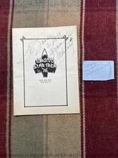 Star Trek Convention Program Toronto 1976 Signed By Grace Whitney &  Mark Lenard