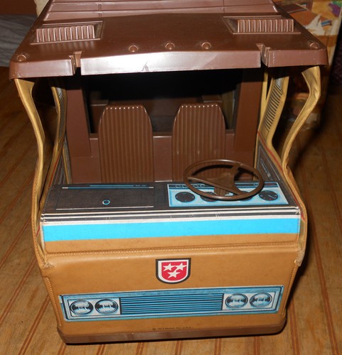 Mattel Big Jim Sports Camper Van big brown Vehicle Vintage 1971 as is rough box - Picture 6 of 18