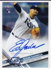 2017 Topps Chrome Eddie Gamboa RC AUTO /499 Rookie Auto 499 Tampa Bay Rays