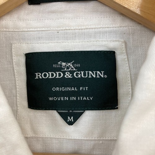 NEW Rodd & Gunn Linen Shirt Mens M Medium Regular Button Up Long Sleeve 39419 - Picture 4 of 11