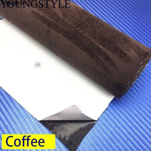 Self Adhesive Faux Suede Fabric Wrap Film Sticker Leather Cloth Car Decoration - Picture 23 of 32