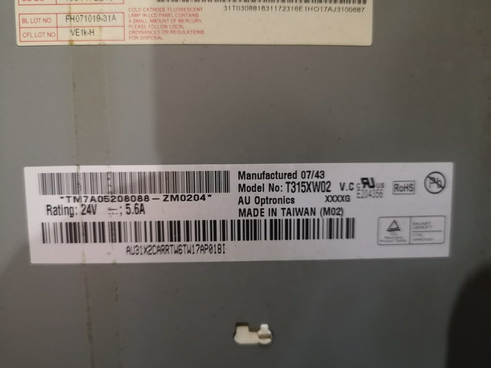 LCD PANEL T315XW02 V C | eBay