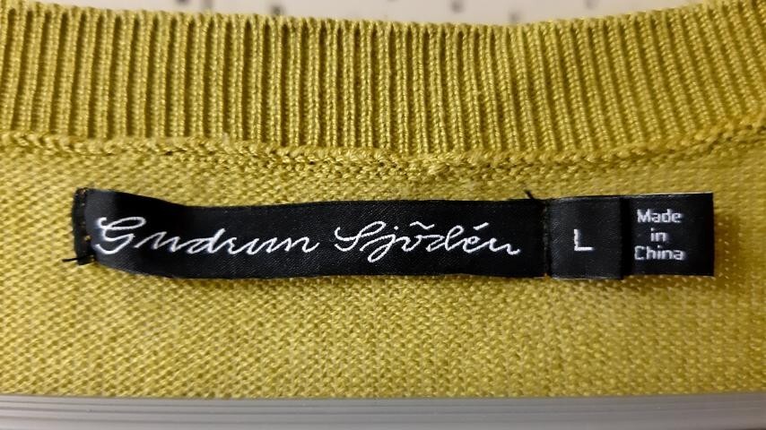 GUDRUN SJODEN Knit Solid Basic Tunic Pullover A-L… - image 9