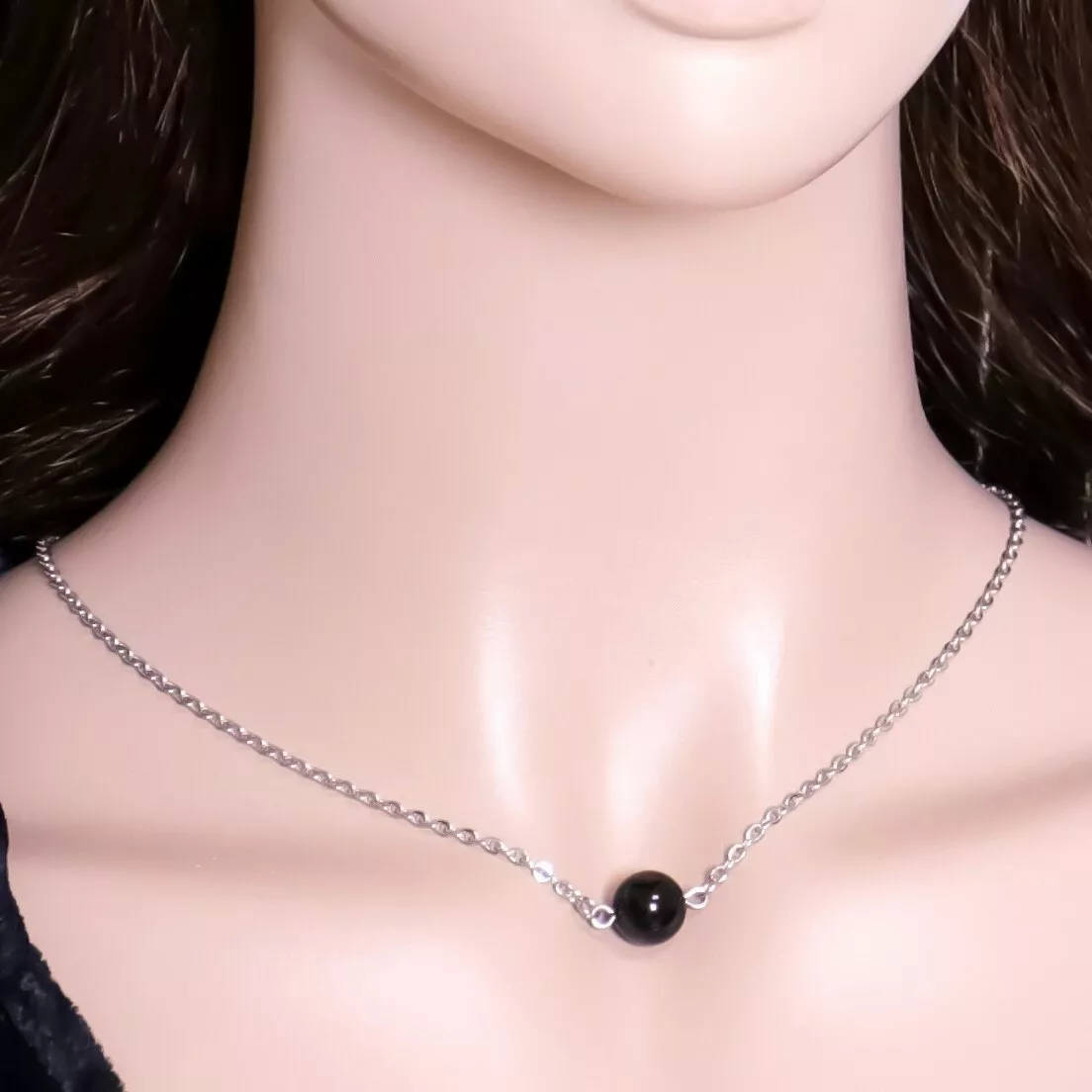 Black onyx choker necklace online