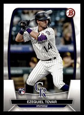Ezequiel Tovar 2023 Bowman #15 Colorado Rockies BASEBALL ROOKIE *060