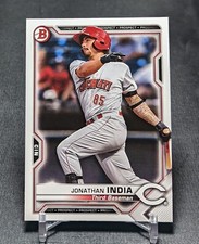 Jonathan India Prospect Rookie 2021 Bowman Baseball Card #BP-46 Cincinnati Reds