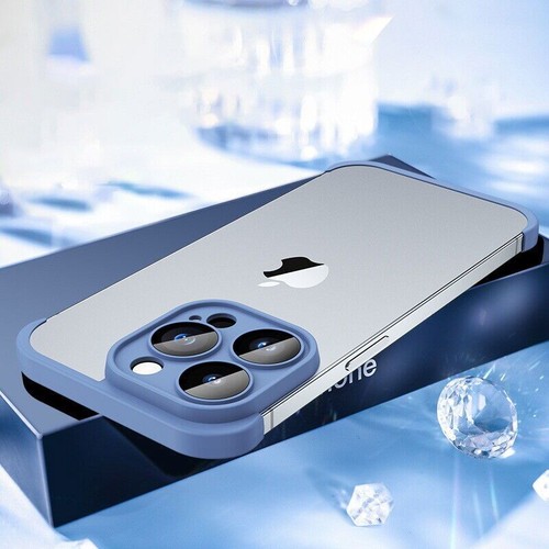 Case For iPhone 16 15 14 13 12 Frameless Bumper Glass Lens Protector Cover - Picture 23 of 32
