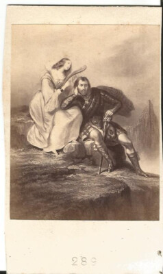 Antique Photo - Annette l'Yle et Mac Aulay CDV No. 289 Goupil Theme Painting Art