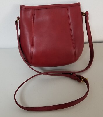 w/COA - Vintage COACH #9990 Red Leather 