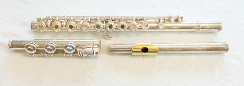 Gemienhardt KG Special Solid Silver Flute Gold Lip Plate - Please Read - Picture 3 of 12