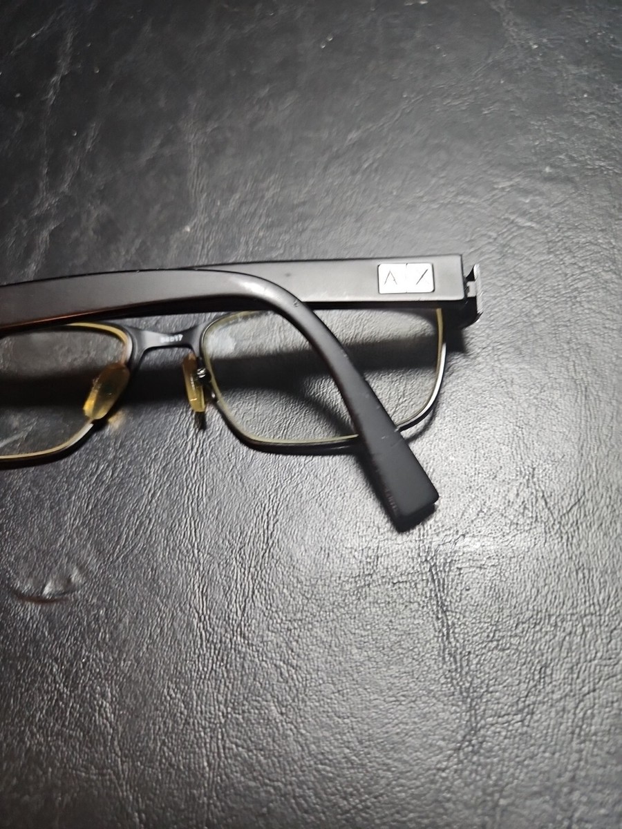 Armani Exchange AX 1020 6063 Matte Satin Black Eyeglasses  display picture 1