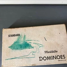 Vintage Standard Size Puremco Double Six Dominoes No. 616