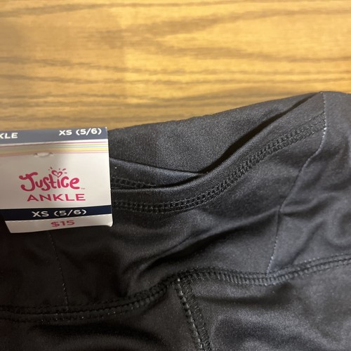 Justice Girl's Collection X Colorblocked Leggings Black Multi Size XS (5-6) NWT - Picture 15 of 24