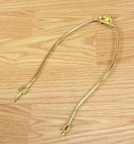 Lampenschirmhalter 8 Zoll Schwerlast Sattelharfe Hardware Poliert Gold Neu - Bild 2 von 6