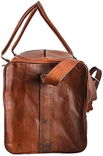 30" Men's Handcrafted Travel Bag Genuine High Leather Duffle Luggage Sport Gym - Picture 2 of 3
