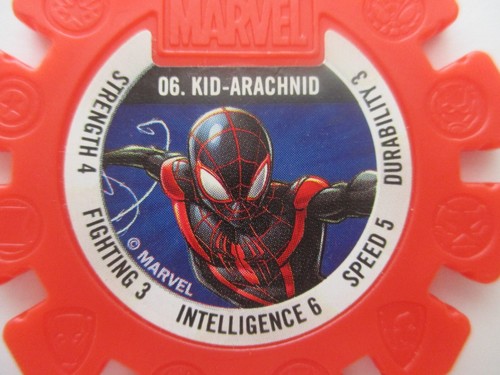 KID ARACHNID WOOLWORTHS MARVEL HEROES RARE DISC 06 RED - Picture 5 of 5