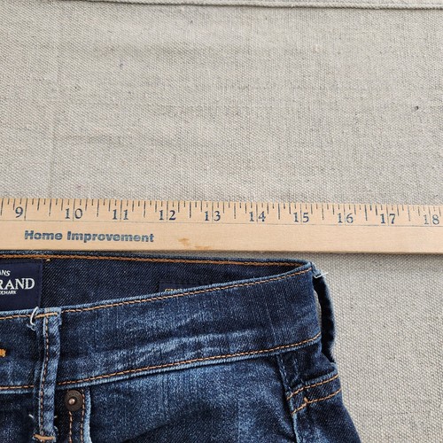 Lucky Brand Jeans Women 4/27 Dark Blue Denim Stretch Sweetn Straight Capri 31x27 - Picture 8 of 14