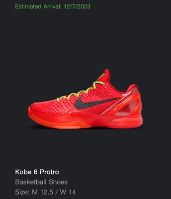 Kobe 6 Protro Reverse Grinch Size 12.5 Men s Brand New With Box.