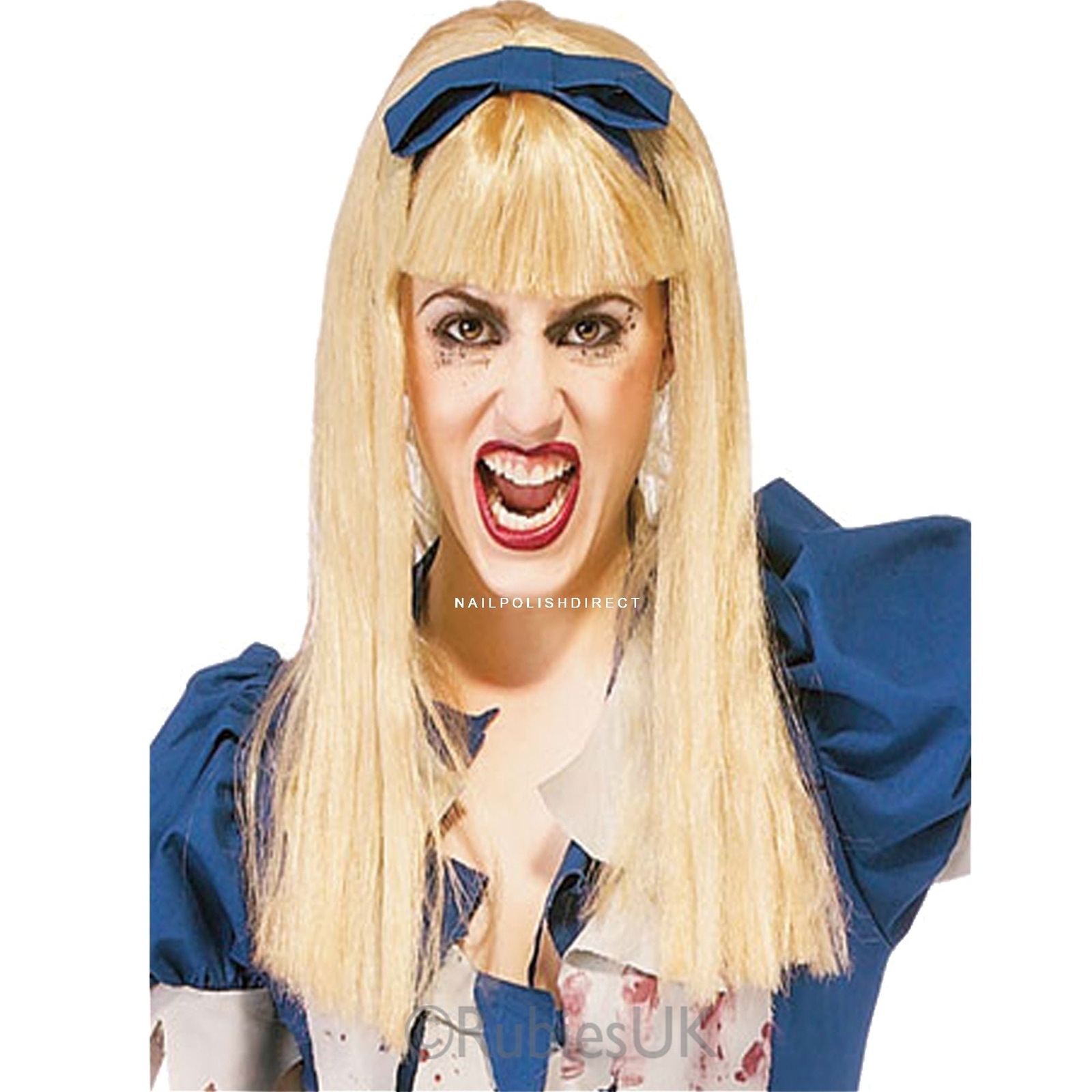 Rubies Fancy Dress Halloween Costume Accessories - Deathly Doll Wig