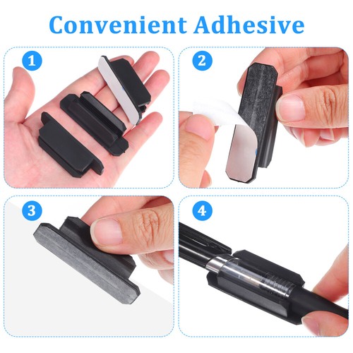 20pcs Adhesive Pen Holder Desktop Pen Organizer Stick On Pencil Holder Pen - Picture 9 of 11