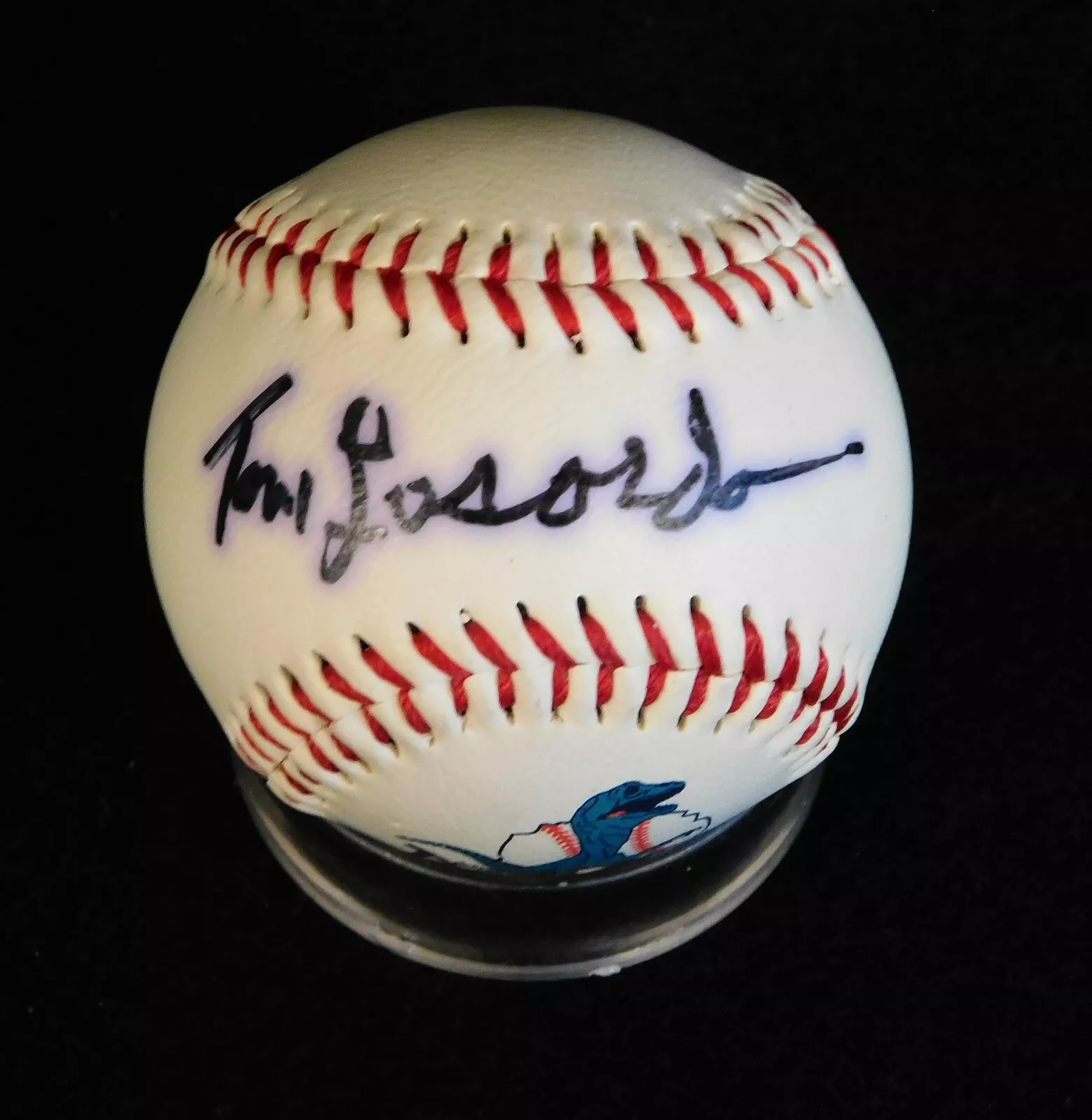 Tommy Lasorda signature with Sharpie