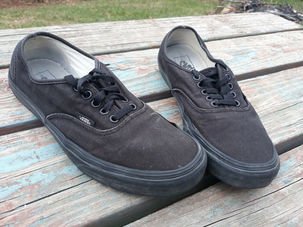 Vans Off the Wall Skate Shoes Mens 9.5 Women's 11 Black on Black