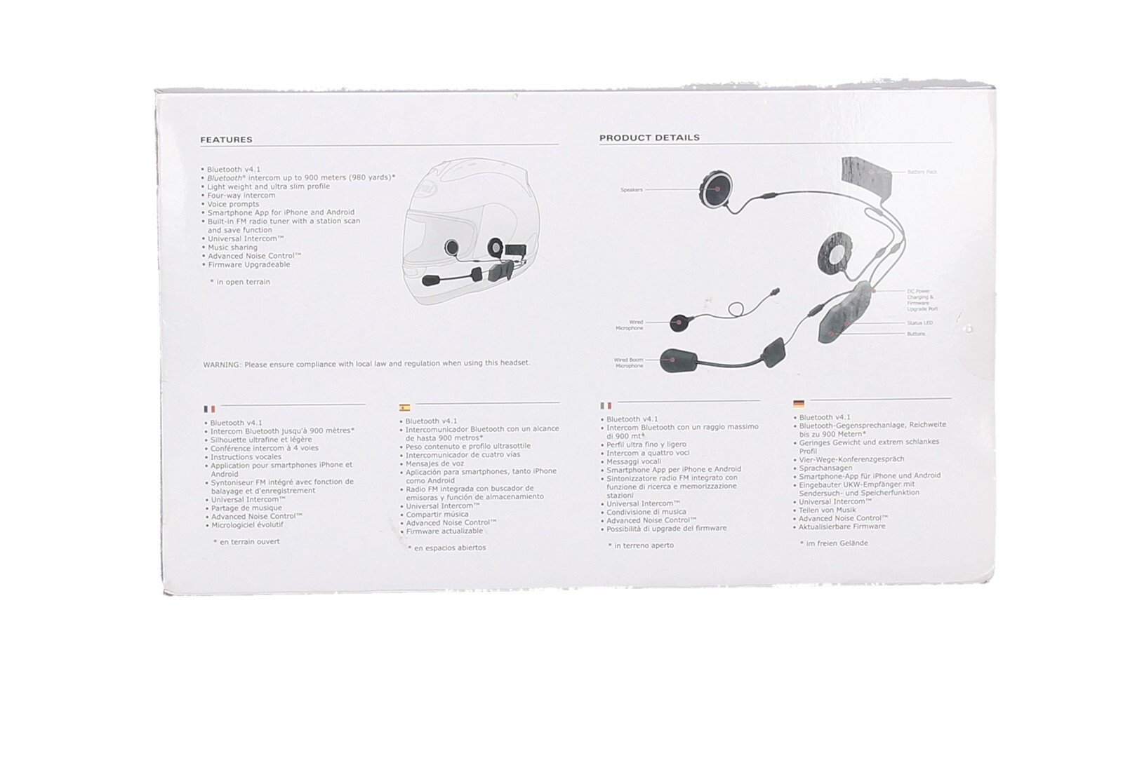 SENA - 10R-01D - 10R Low-Profile Bluetooth Communication System 
