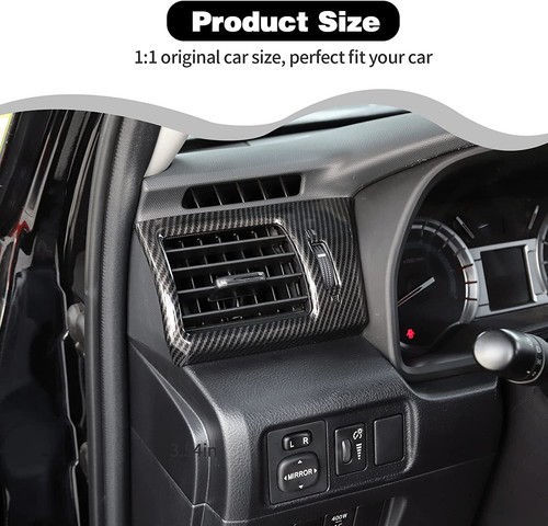31Pcs Carbon Fiber Dash Console Panel Decor Cover Trims for 4Runner 2010+ Access - Picture 8 of 24