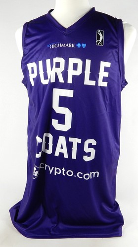 2023-24 Delaware Blue Coats #5 Game Issued Purple Jersey Mental Health Night L 6