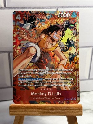 One Piece The Time of Battle Monkey D Luffy OP16-015 Alternate Alt Art NM