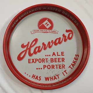 Vassoio Pubblicitario Vintage Harvard Ale Export Beer Porter Brewing Co