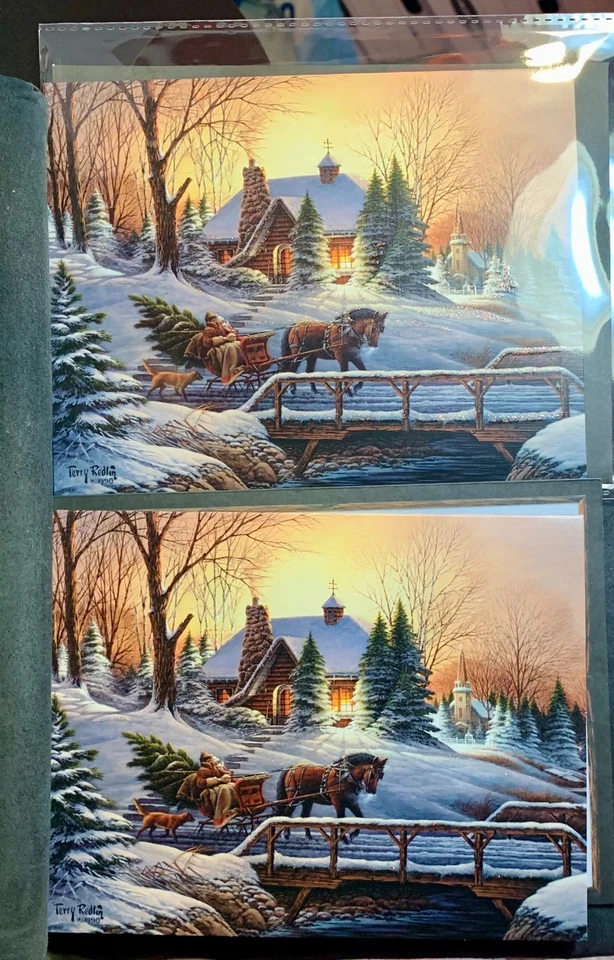 Set of 2! Christmas Cards! Gorgeous LANG Heading Home - Image 3 of 4