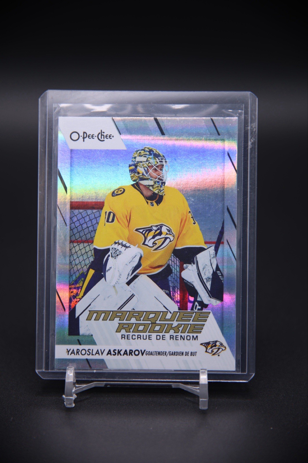 2023-24 UD O-Pee-Chee Marquee Rainbow #541 Yaroslav Askarov 061/350 Rookie RC