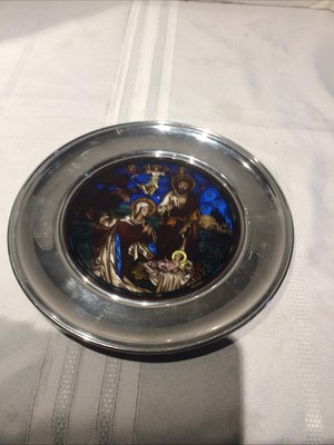 US Historical Society Sant Mary's Philadelphia 1986 Christmas Plate
