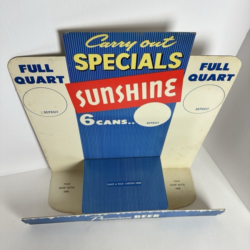 Vintage Sunshine Brewing Co Beer Display Promo Sign Reading PA RARE HTF - Picture 2 of 11