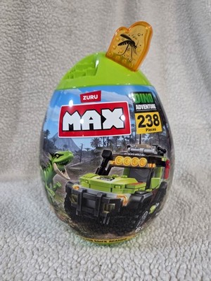 Zuru Max Egg Build - Dino Adventure Raptor Force Set ~ 238 Piece w/ Storage Egg