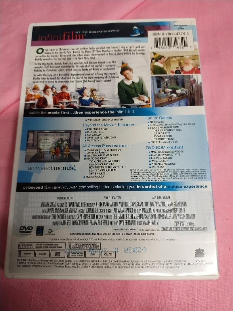 DVD "Elf" with Will Ferrell and James Caan