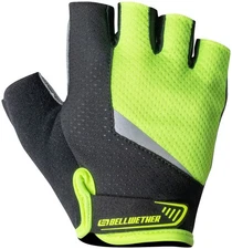 Bellwether Ergo Gel Short Finger Cycling Gloves for Men - Hi-Vis