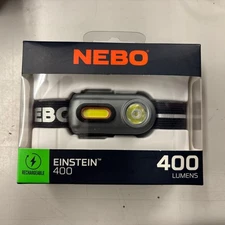NEW NEBO NEB-HLP-0005 EINSTEIN 400 LED HEADLAMP  LIGHT 400 LUMENS