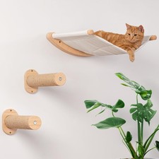 7 Ruby Road Cat Wall Shelf with Steps, Hammock, Perches, Climbing  Lounging