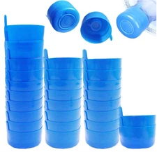 30 pcs Water Bottle Caps Reusable Gallon Snap On Cap Lid Drinking Primo Non Spil