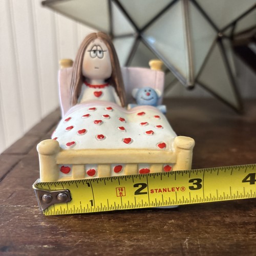 Vintage George Good Cathy Guisewite Cartoon “We Miss You” Bed Figurine 1982 - Picture 10 of 10