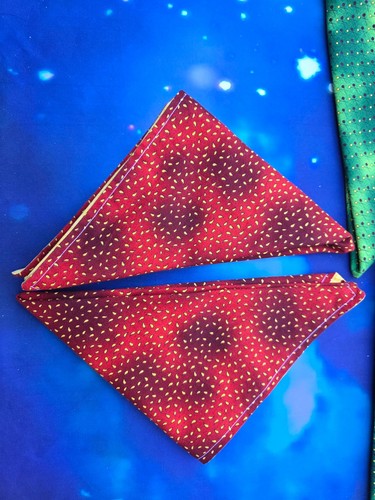 A Set of 6 New Handmade Colorful abstract Dinner napkins 15"X15" cotton - Bild 3 von 7