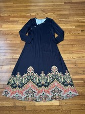 Noracora Long Sleeve Boho Maxi Dress Women's Size XXL NEW WITH TAGS