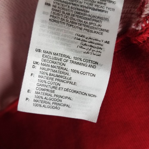 Adidas Sweater Women's 2X Floral Sweatshirt Red Tropical Crewneck Lounge Casual - Picture 10 of 10
