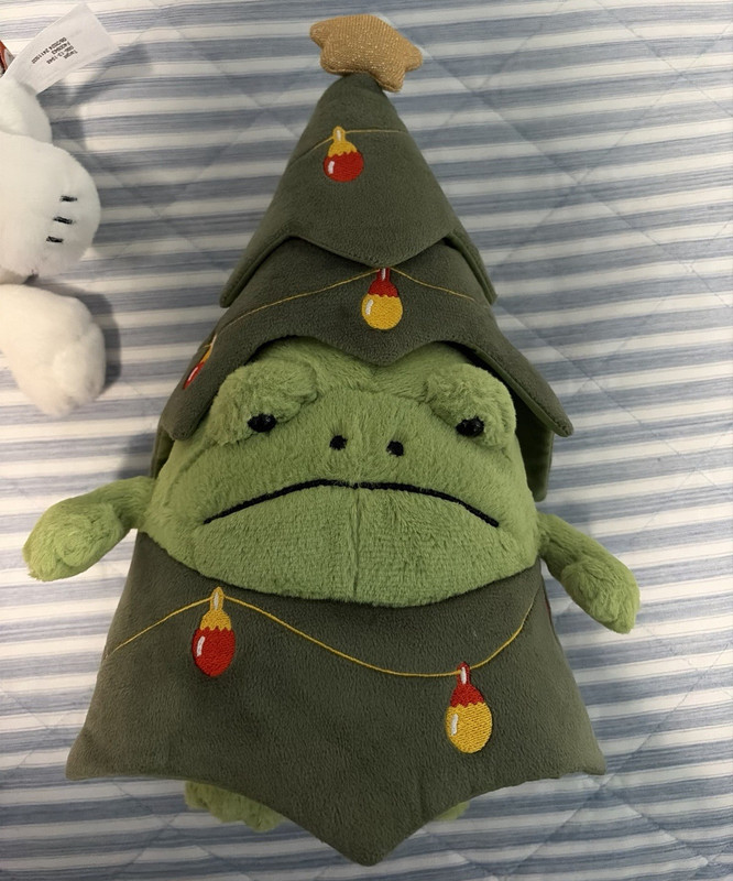 Jellycat Christmas Tree Ricky Rain Frog plush - excellent condition