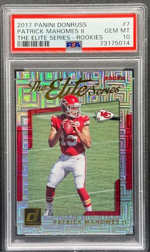 2017 Panini Donruss - Patrick Mahomes II #7 The Elite Series Rookies PSA 10 GEM