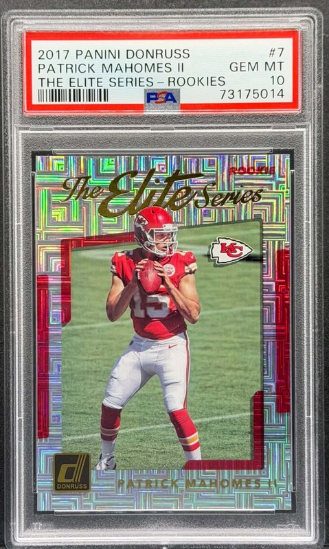 2017 Panini Donruss - Patrick Mahomes II #7 The Elite Series Rookies PSA 10 GEM