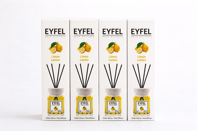4x EYFEL Reed Diffuser  Limon / Lemon    Raumduft Zitrone